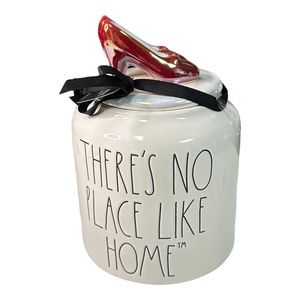 Rae Dunn "THERE'S NO PLACE LIKE HOME" Wizard of Oz Slipper Chubby Canister